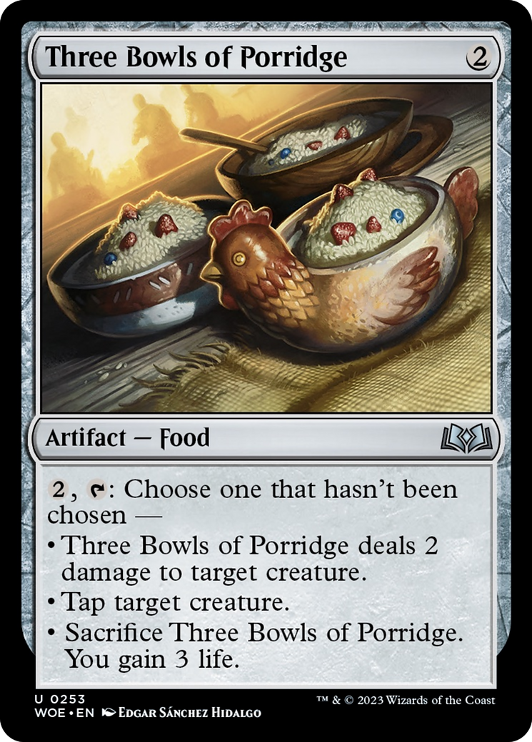 Three Bowls of Porridge [Wilds of Eldraine] | Tables and Towers