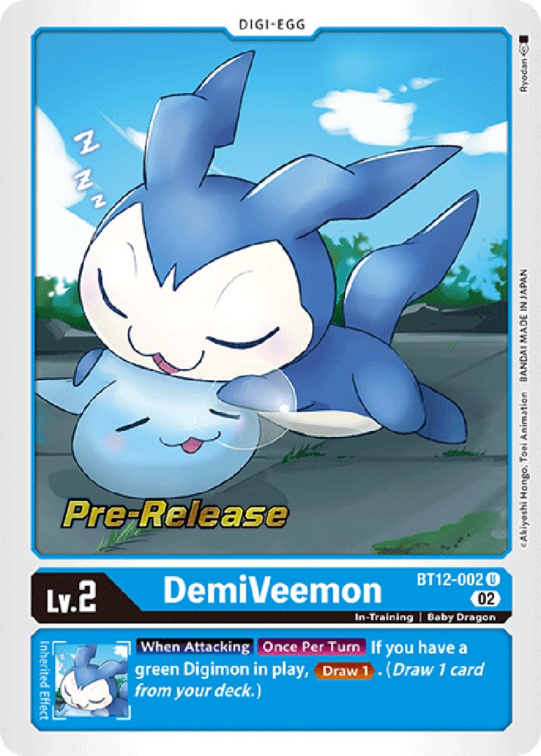 DemiVeemon [BT12-002] [Across Time Pre-Release Cards] | Tables and Towers