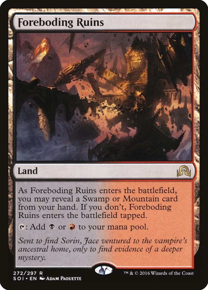 Foreboding Ruins [Shadows over Innistrad] | Tables and Towers