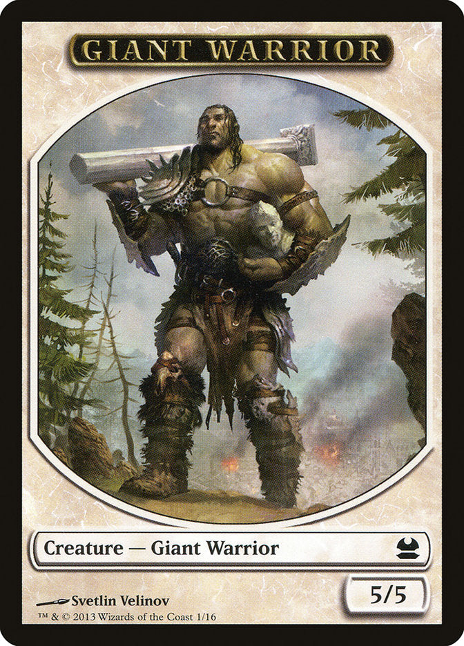 Giant Warrior Token [Modern Masters Tokens] | Tables and Towers