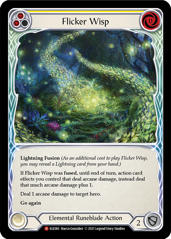 Flicker Wisp [ELE065] (Tales of Aria)  1st Edition Normal | Tables and Towers