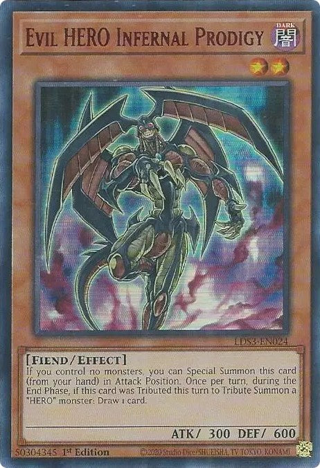 Evil HERO Infernal Prodigy (Red) [LDS3-EN024] Ultra Rare | Tables and Towers