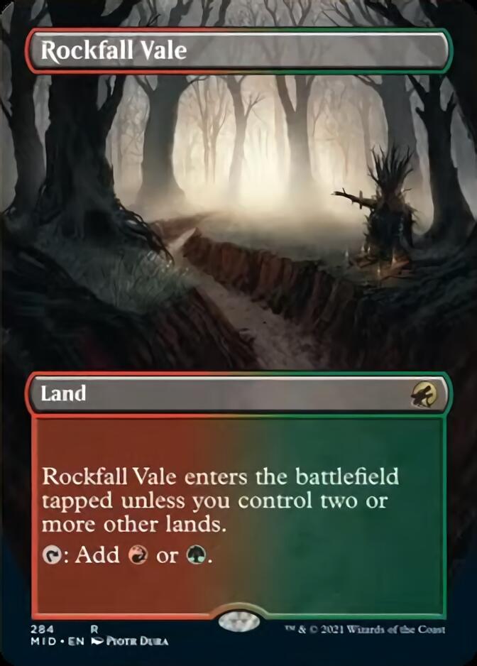 Rockfall Vale (Borderless Alternate Art) [Innistrad: Midnight Hunt] | Tables and Towers
