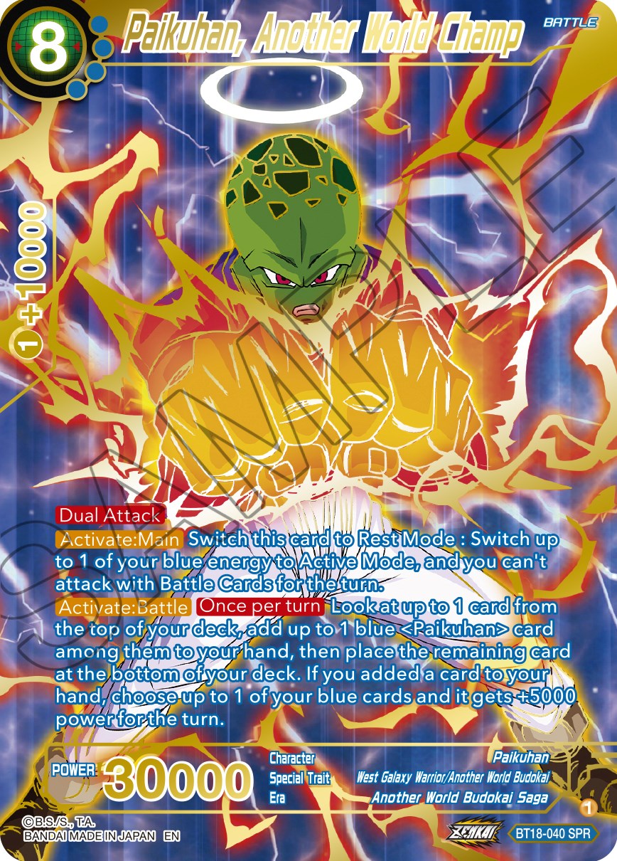 Paikuhan, Another World Champ (SPR) (BT18-040) [Dawn of the Z-Legends] | Tables and Towers