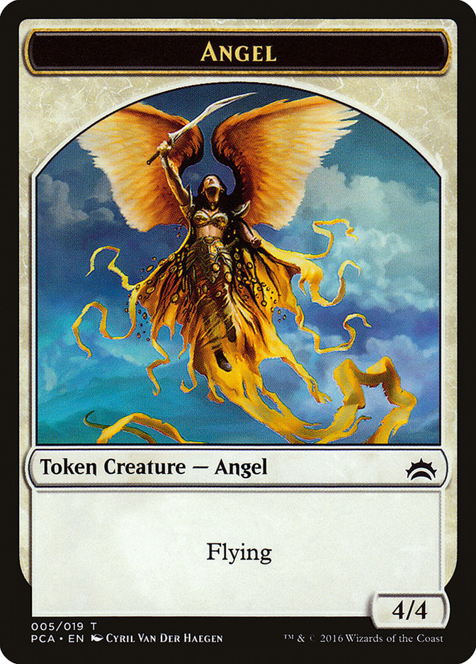 Angel // Saproling Double-Sided Token [Planechase Anthology Tokens] | Tables and Towers