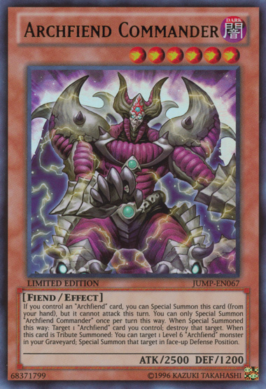 Archfiend Commander [JUMP-EN067] Ultra Rare | Tables and Towers