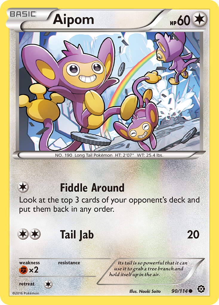 Aipom (90/114) [XY: Steam Siege] | Tables and Towers