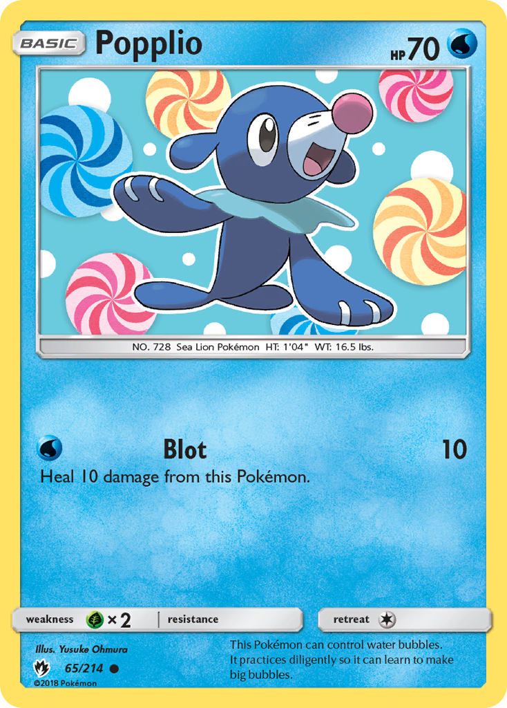 Popplio (65/214) [Sun & Moon: Lost Thunder] | Tables and Towers