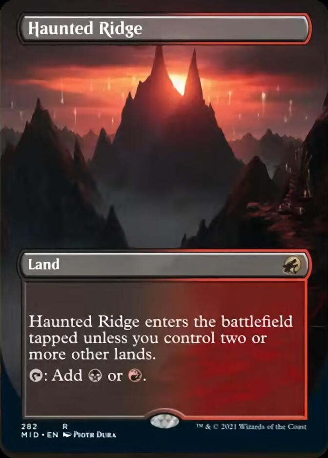 Haunted Ridge (Borderless Alternate Art) [Innistrad: Midnight Hunt] | Tables and Towers