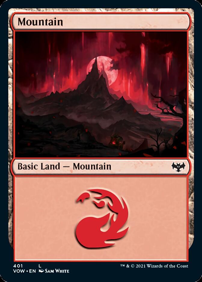 Mountain (401) [Innistrad: Crimson Vow] | Tables and Towers