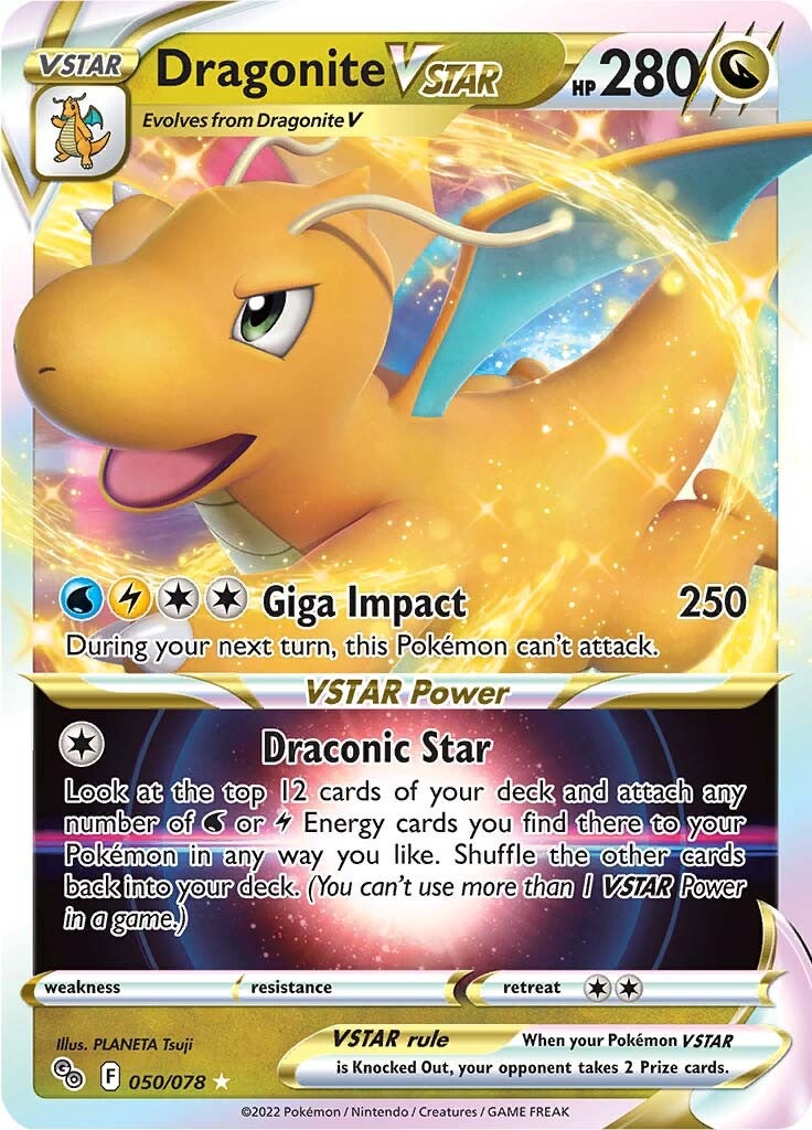 Dragonite VSTAR (050/078) [Pokémon GO] | Tables and Towers