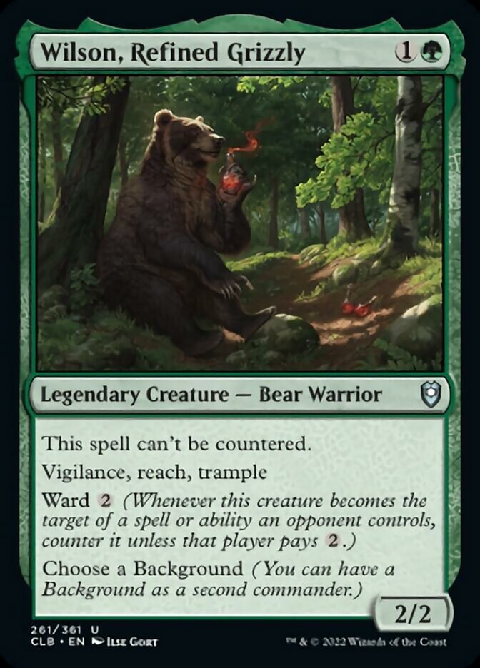 Wilson, Refined Grizzly [Commander Legends: Battle for Baldur's Gate] | Tables and Towers