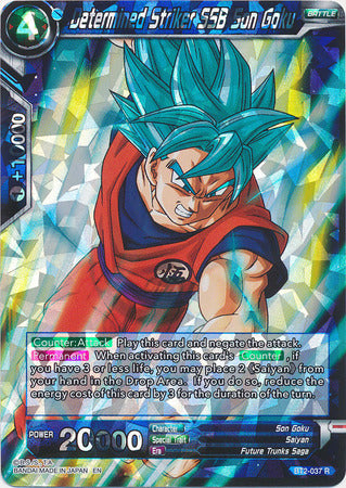 Determined Striker SSB Son Goku (Shatterfoil) (BT2-037) [Dragon Brawl] | Tables and Towers