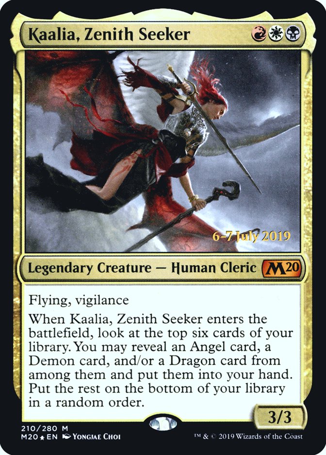 Kaalia, Zenith Seeker [Core Set 2020 Prerelease Promos] | Tables and Towers