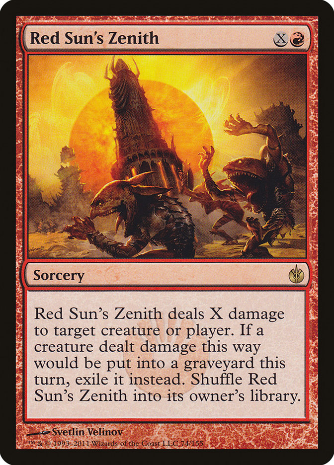 Red Sun's Zenith [Mirrodin Besieged] | Tables and Towers