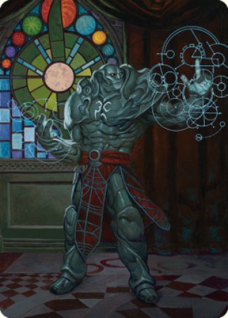 Karn, Living Legacy Art Card 2 [Dominaria United Art Series] | Tables and Towers