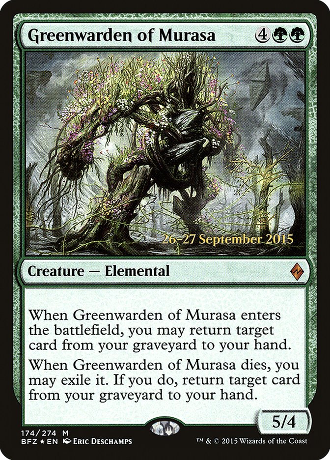 Greenwarden of Murasa [Battle for Zendikar Prerelease Promos] | Tables and Towers