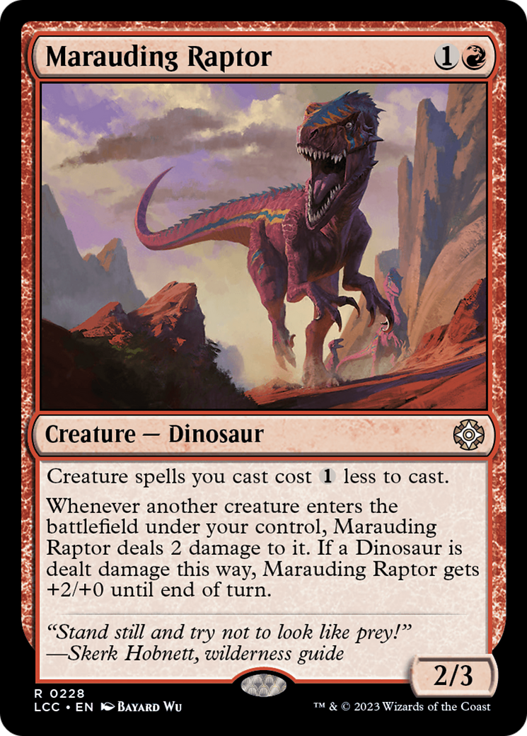 Marauding Raptor [The Lost Caverns of Ixalan Commander] | Tables and Towers