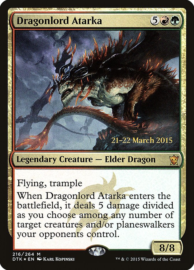 Dragonlord Atarka [Dragons of Tarkir Prerelease Promos] | Tables and Towers