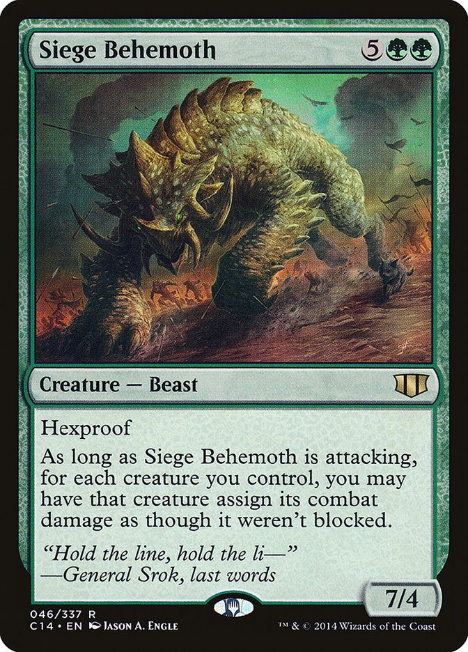 Siege Behemoth [Commander 2014] | Tables and Towers