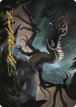 Brainstealer Dragon Art Card (Gold-Stamped Signature) [Commander Legends: Battle for Baldur's Gate Art Series] | Tables and Towers