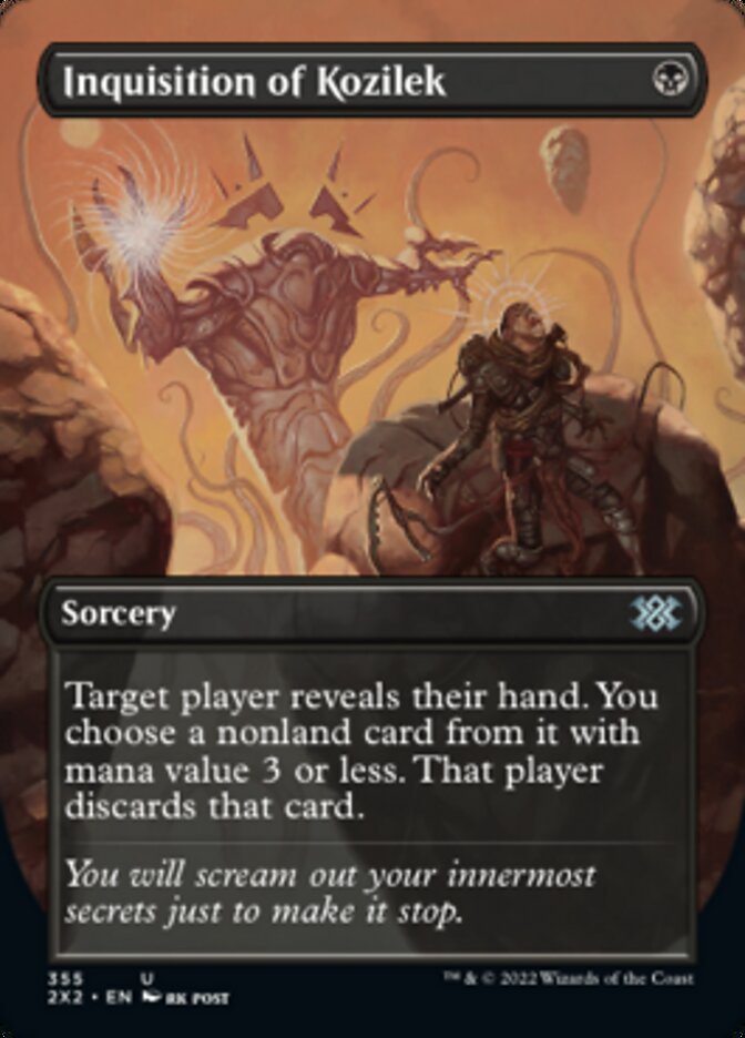 Inquisition of Kozilek (Borderless Alternate Art) [Double Masters 2022] | Tables and Towers