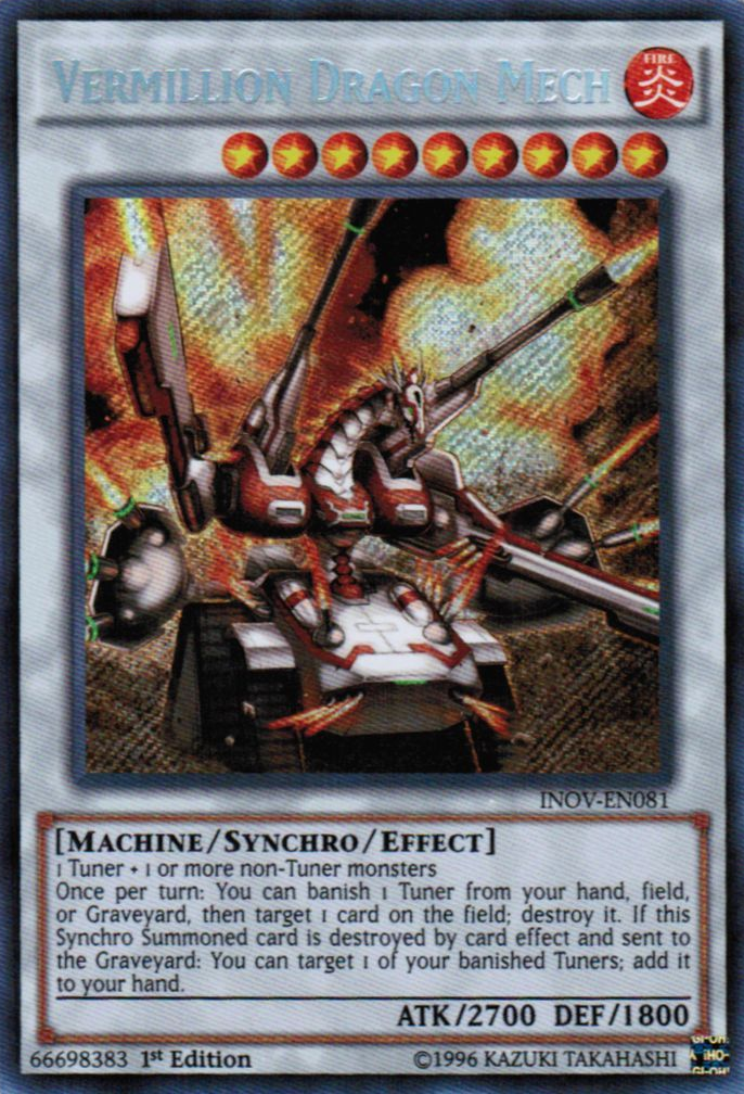 Vermillion Dragon Mech [INOV-EN081] Secret Rare | Tables and Towers