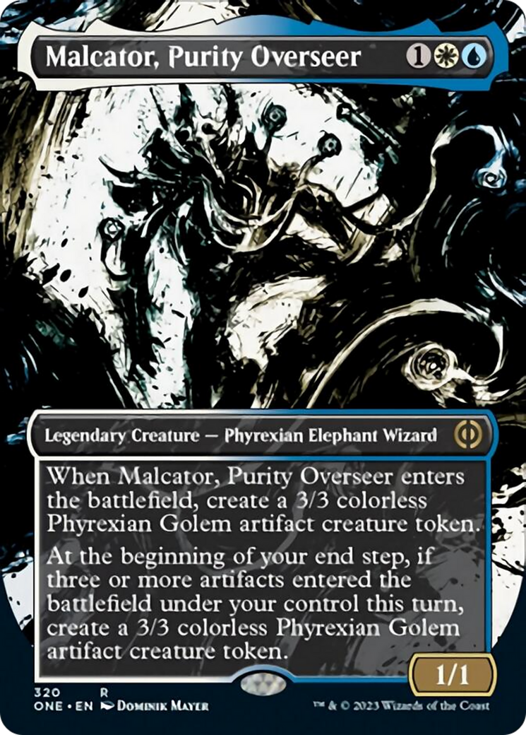 Malcator, Purity Overseer (Borderless Ichor) [Phyrexia: All Will Be One] | Tables and Towers