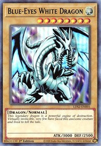 Blue-Eyes White Dragon (Green) [LDS2-EN001] Ultra Rare | Tables and Towers