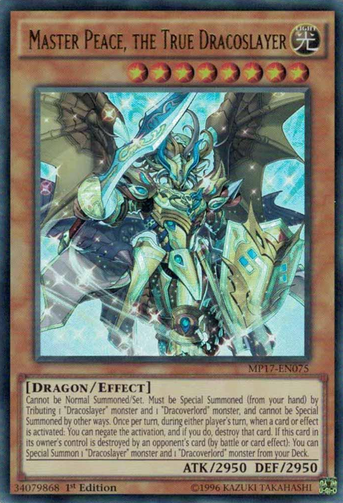 Master Peace, the True Dracoslayer [MP17-EN075] Ultra Rare | Tables and Towers