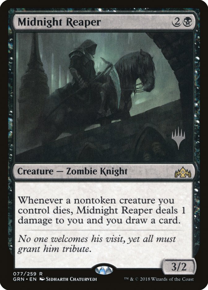 Midnight Reaper (Promo Pack) [Guilds of Ravnica Promos] | Tables and Towers