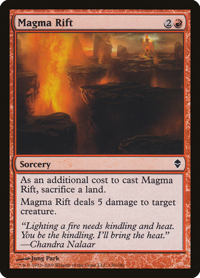 Magma Rift [Zendikar] | Tables and Towers