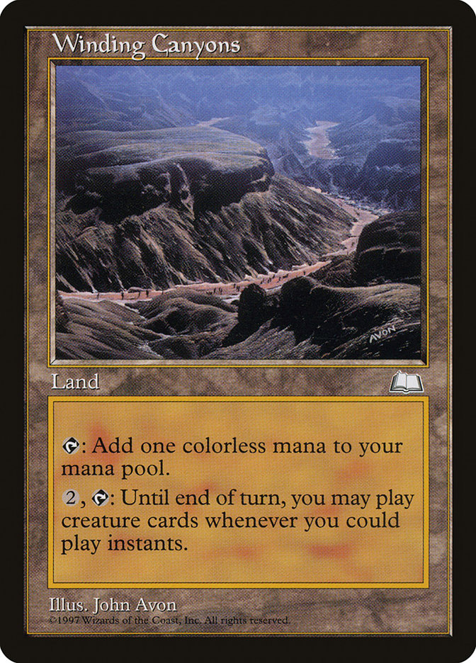 Winding Canyons [Weatherlight] | Tables and Towers