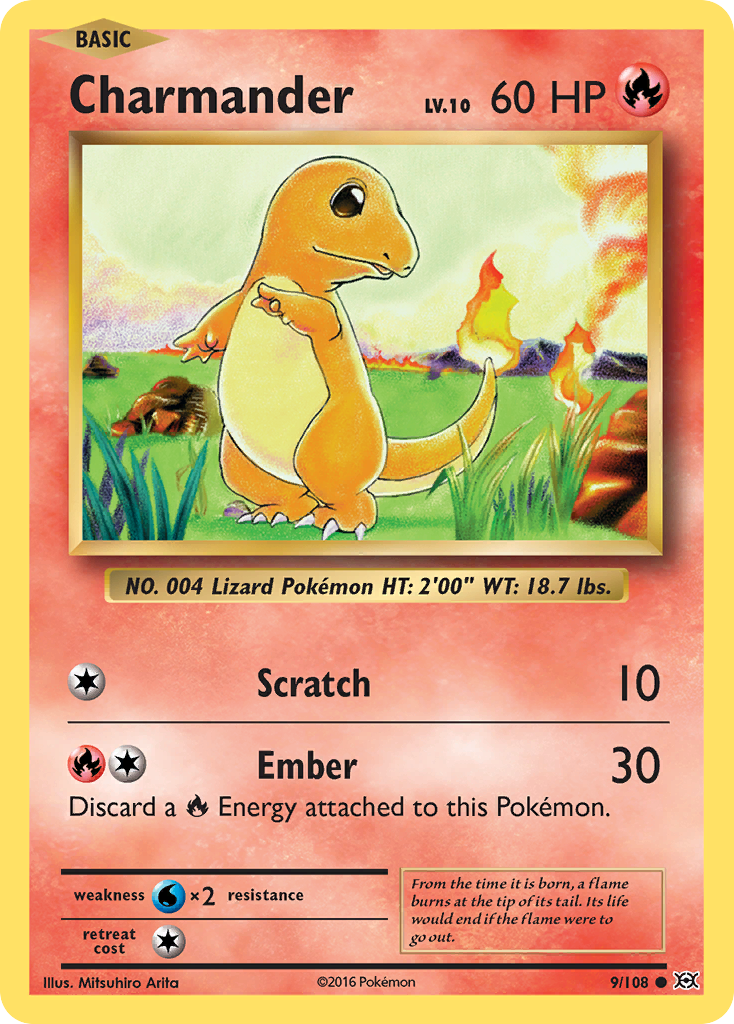 Charmander (9/108) [XY: Evolutions] | Tables and Towers