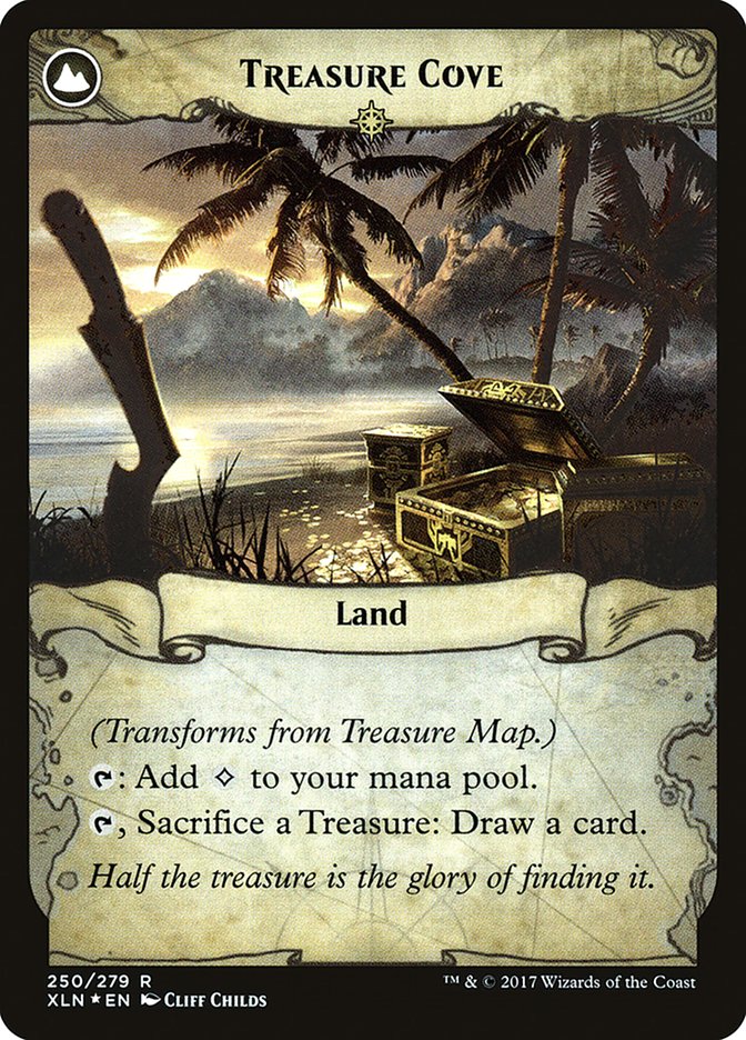 Treasure Map // Treasure Cove [Ixalan Prerelease Promos] | Tables and Towers