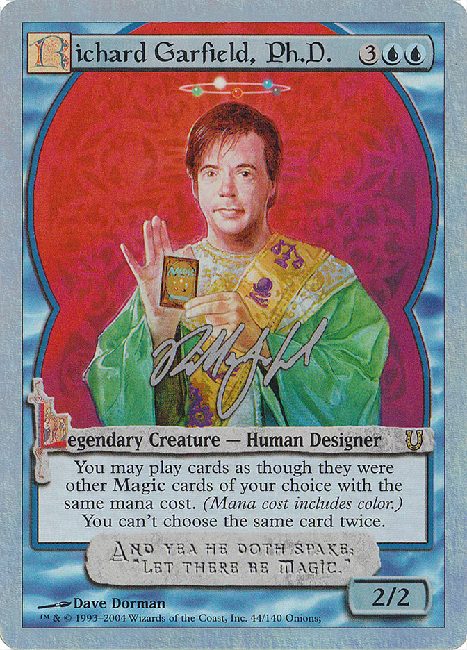 Richard Garfield, Ph.D. (Alternate Foil) [Unhinged] | Tables and Towers