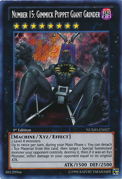 Number 15: Gimmick Puppet Giant Grinder [NUMH-EN027] Secret Rare | Tables and Towers