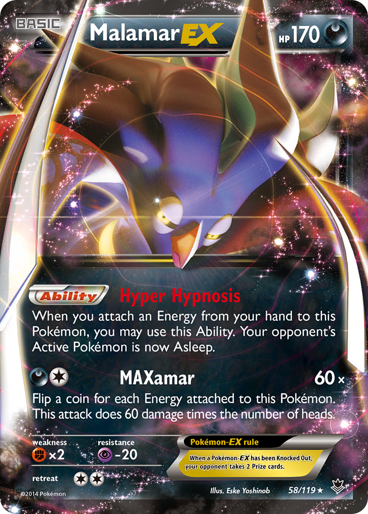 Malamar EX (58/119) [XY: Phantom Forces] | Tables and Towers