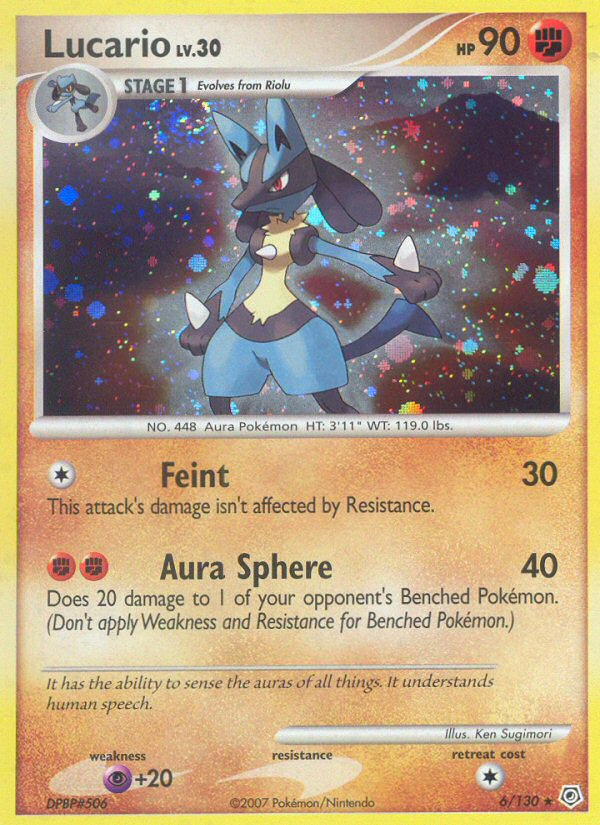 Lucario (6/130) [Diamond & Pearl: Base Set] | Tables and Towers