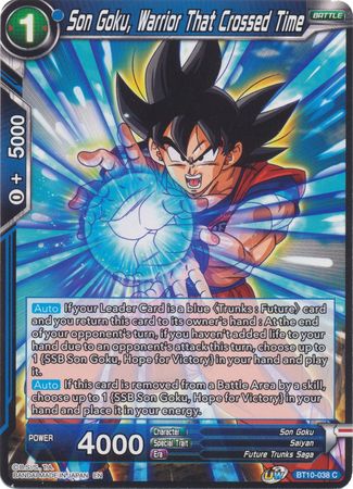 Son Goku, Warrior That Crossed Time (BT10-038) [Revision Pack 2020] | Tables and Towers