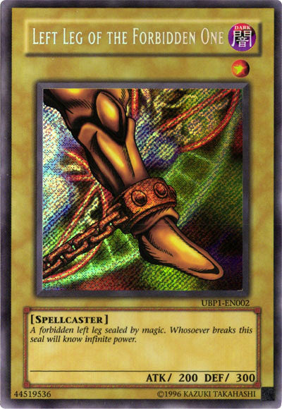 Left Leg of the Forbidden One [UBP1-EN002] Secret Rare | Tables and Towers