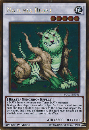 Naturia Beast [PGL2-EN086] Gold Rare | Tables and Towers