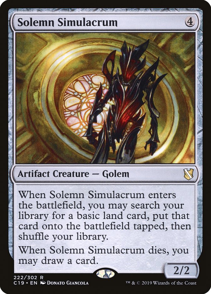 Solemn Simulacrum [Commander 2019] | Tables and Towers