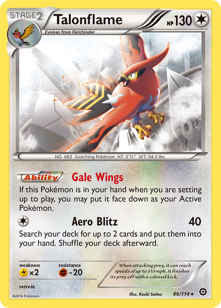 Talonflame (96/114) [XY: Steam Siege] | Tables and Towers