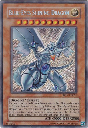 Blue-Eyes Shining Dragon [RP02-EN096] Secret Rare | Tables and Towers