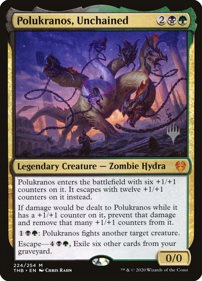 Polukranos, Unchained (Promo Pack) [Theros Beyond Death Promos] | Tables and Towers