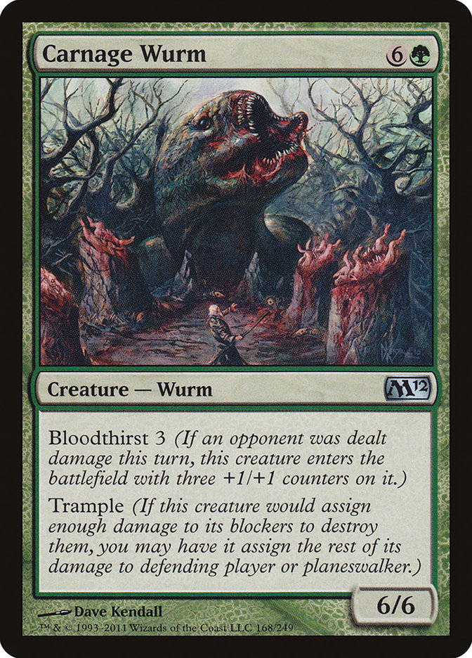 Carnage Wurm [Magic 2012] | Tables and Towers