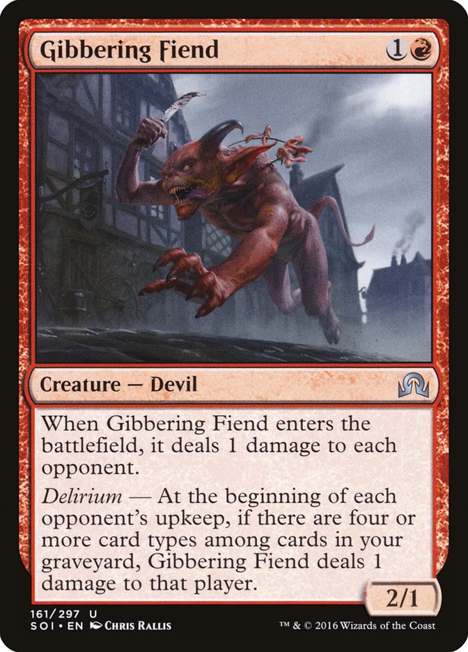 Gibbering Fiend [Shadows over Innistrad] | Tables and Towers