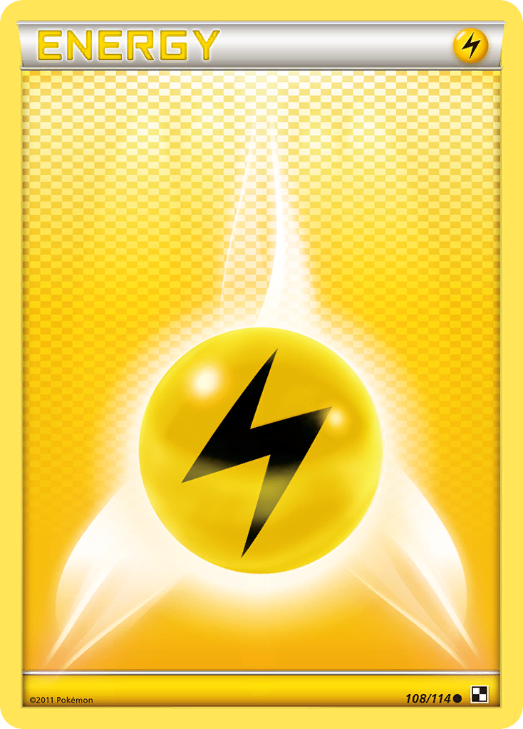 Lightning Energy (108/114) [Black & White: Base Set] | Tables and Towers