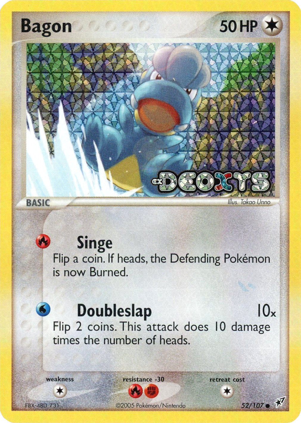 Bagon (52/107) (Stamped) [EX: Deoxys] | Tables and Towers